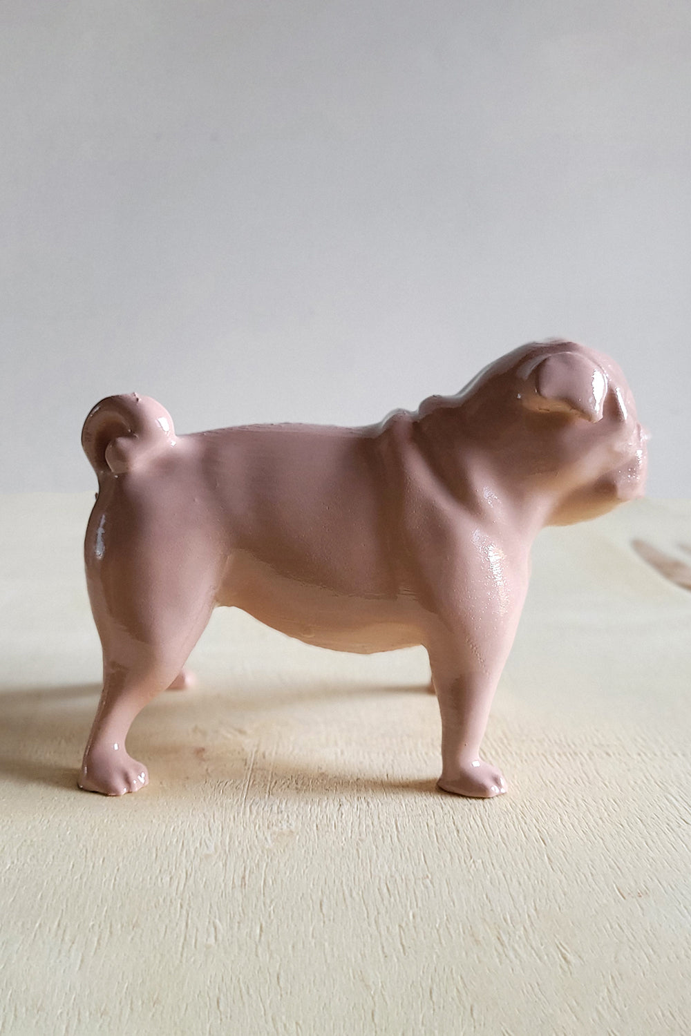 Pug Köpek Figürü | Gül Rengi - 4