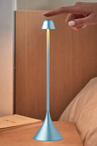 Steli Bell Led Masa Lambası Açık Mavi - 2