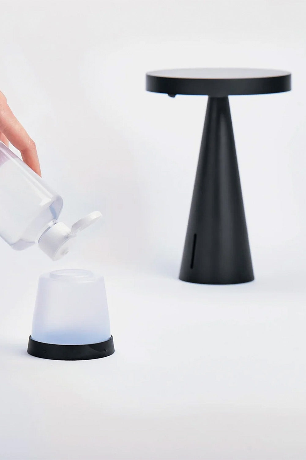 Mano Sensörlü Aydınlatmalı Jel Sabun Dispanseri Siyah - 5