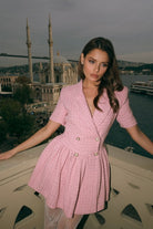 Sadia Ceket Mini Elbise Pembe - 0