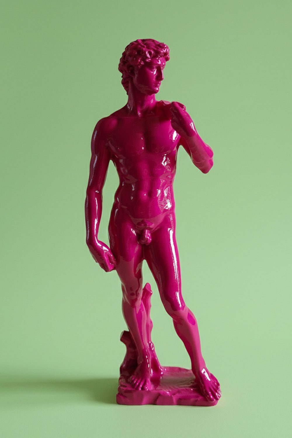 David | Fuşya Heykel - 0