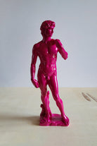 David | Fuşya Heykel - 2