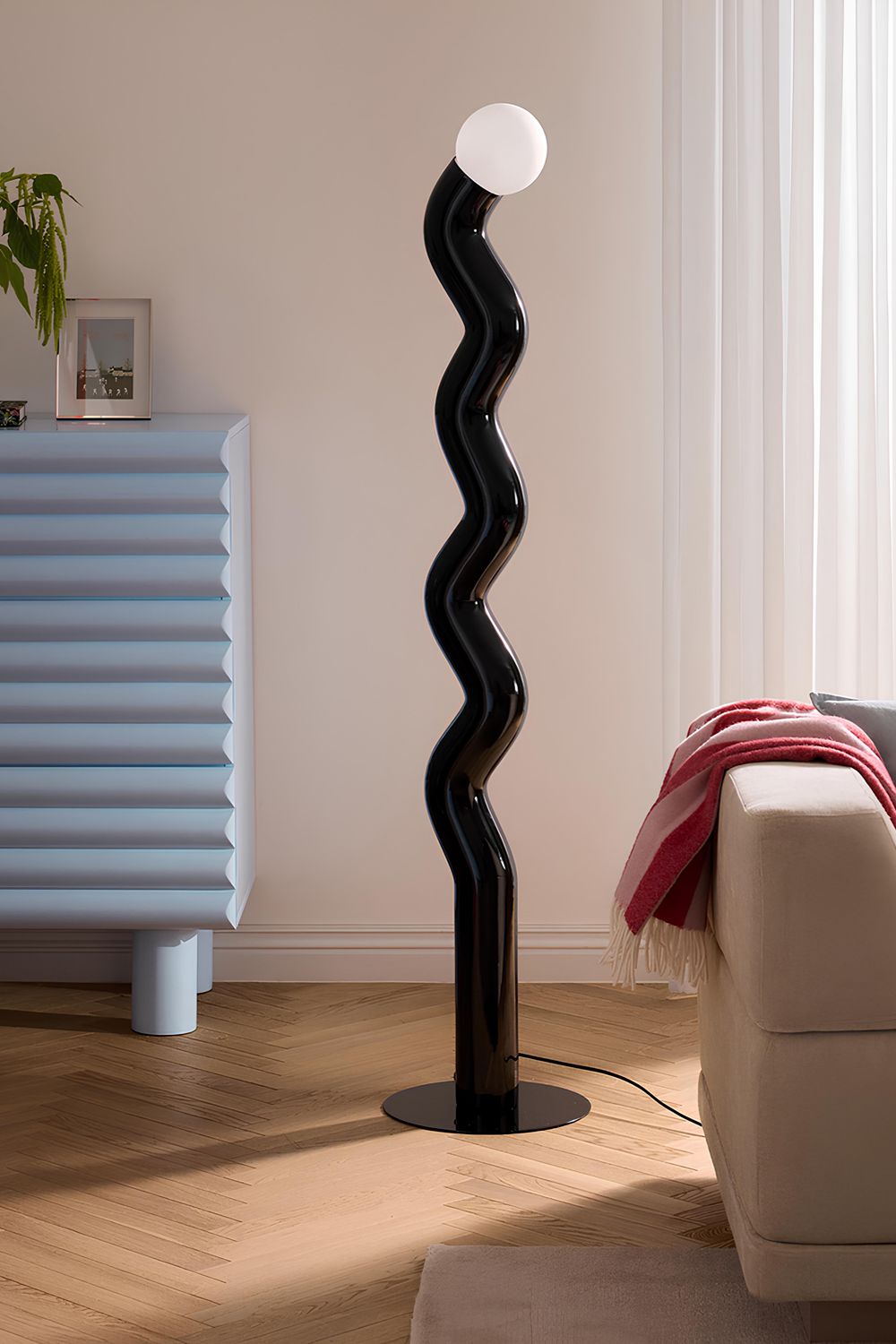 Modern Tasarım Renkli Pipet Lambader - 10