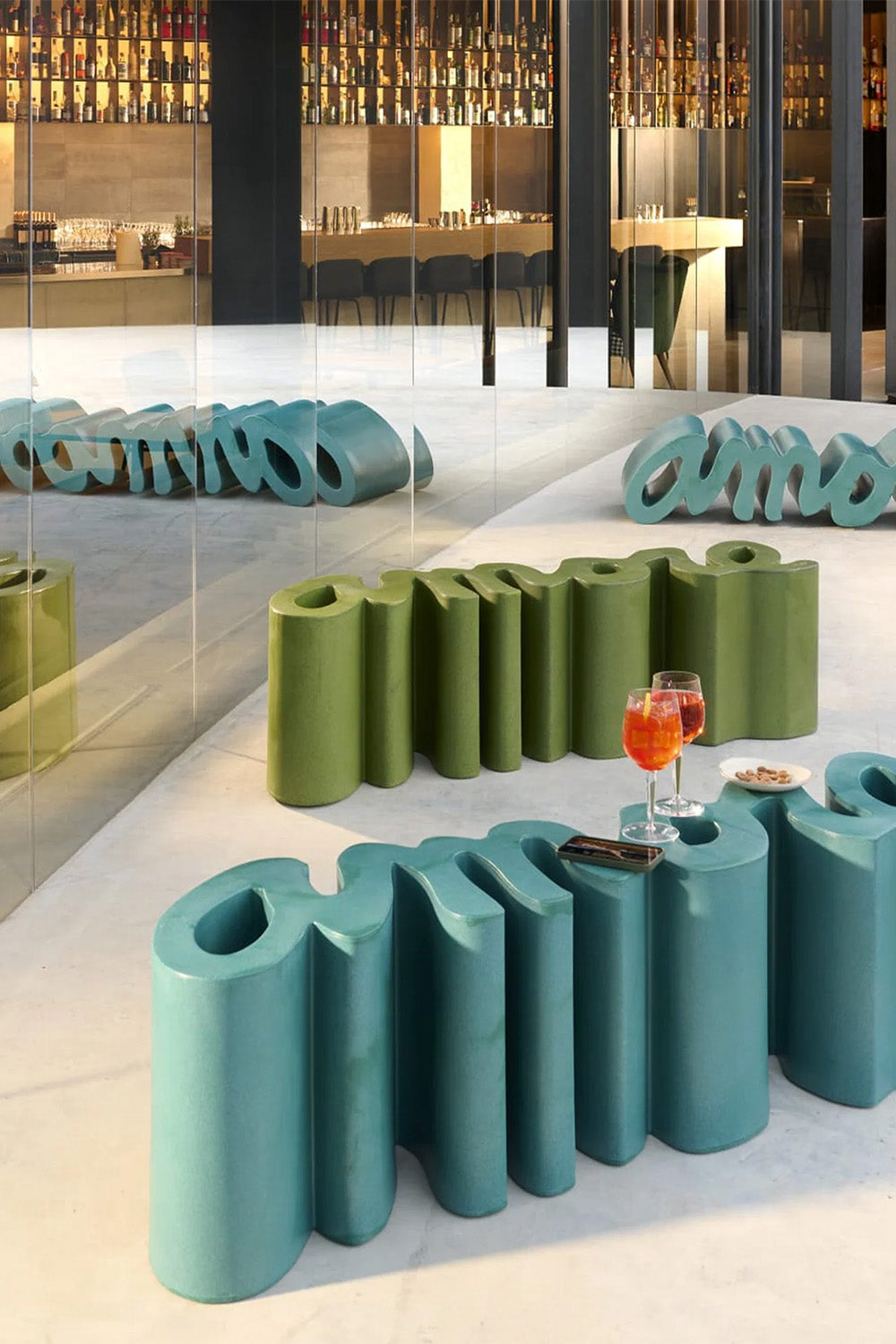 Amore Okyanus Mavisi Bench - 2