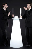 Peak Işıklı Beyaz Bistro Masa H:120cm - 2