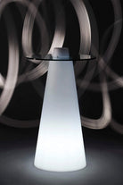 Peak Işıklı Beyaz Bistro Masa H:120cm - 4