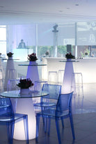 Peak Işıklı Beyaz Bistro Masa H:120cm - 6