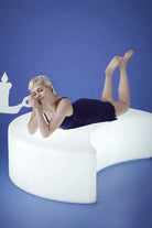 Ay Formunda Işıklı Dış Mekan Puf - 2