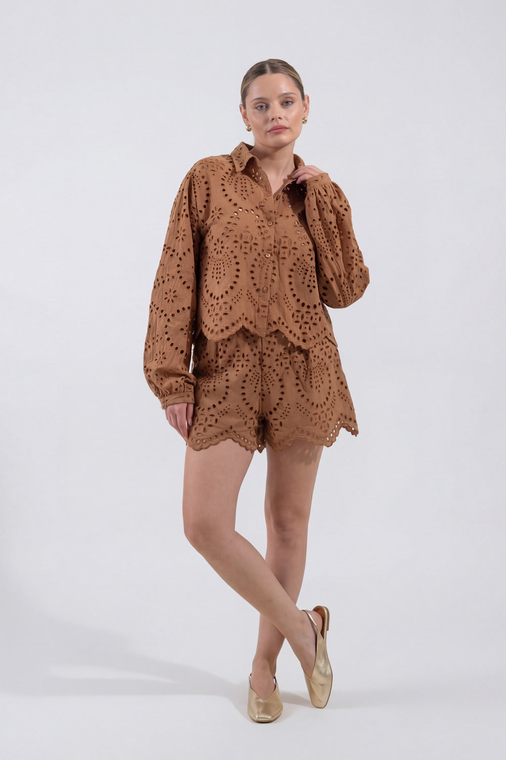 Solstice Shirt - Cocoa Lace - 0