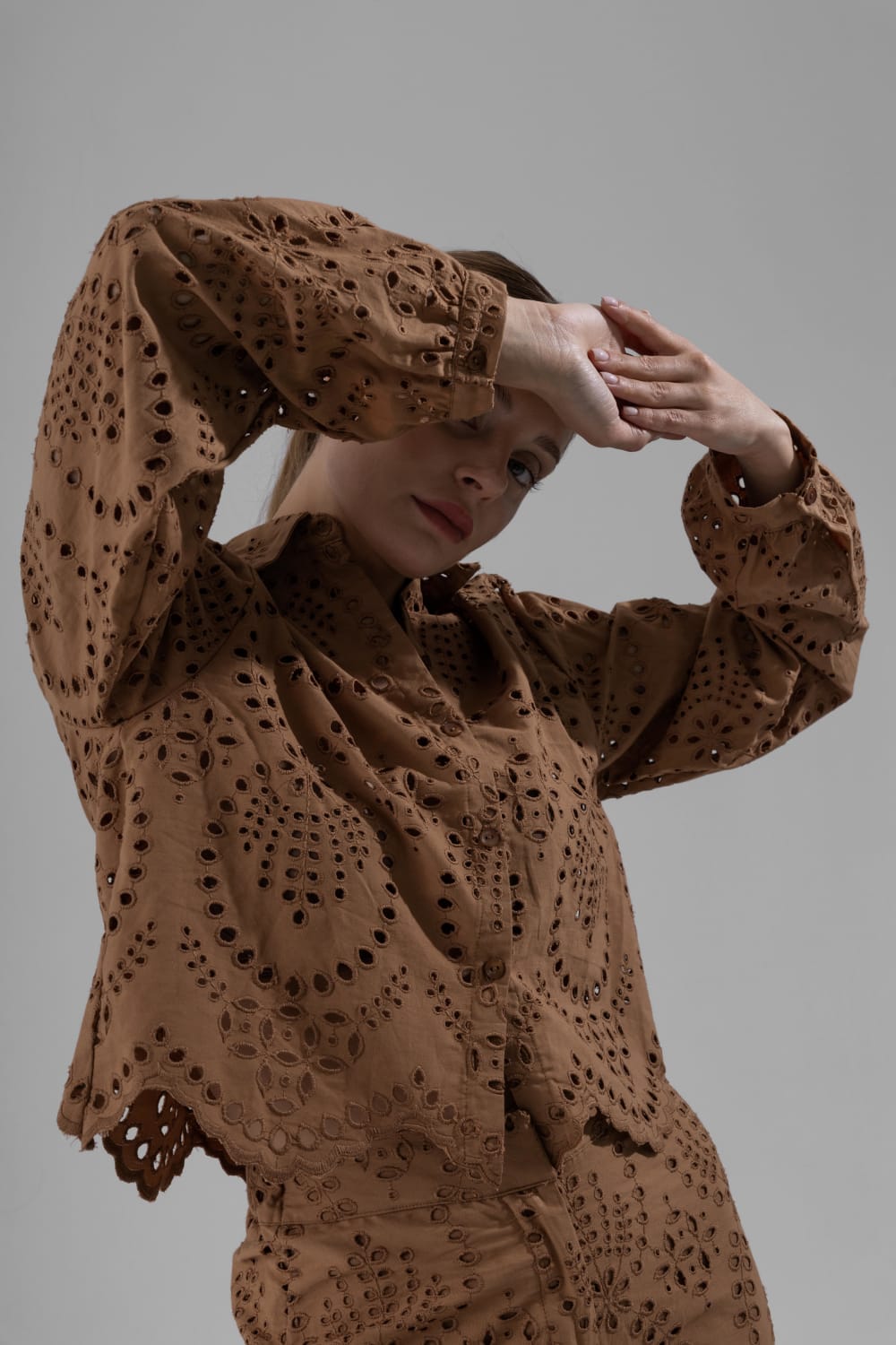 Solstice Shirt - Cocoa Lace - 1