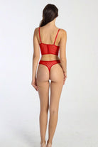 Blair Bustier Set - Red - 6