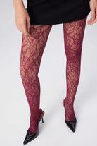 Amoria Tights – Glam & Daily Dantel Desenli Külotlu Çorap - 0