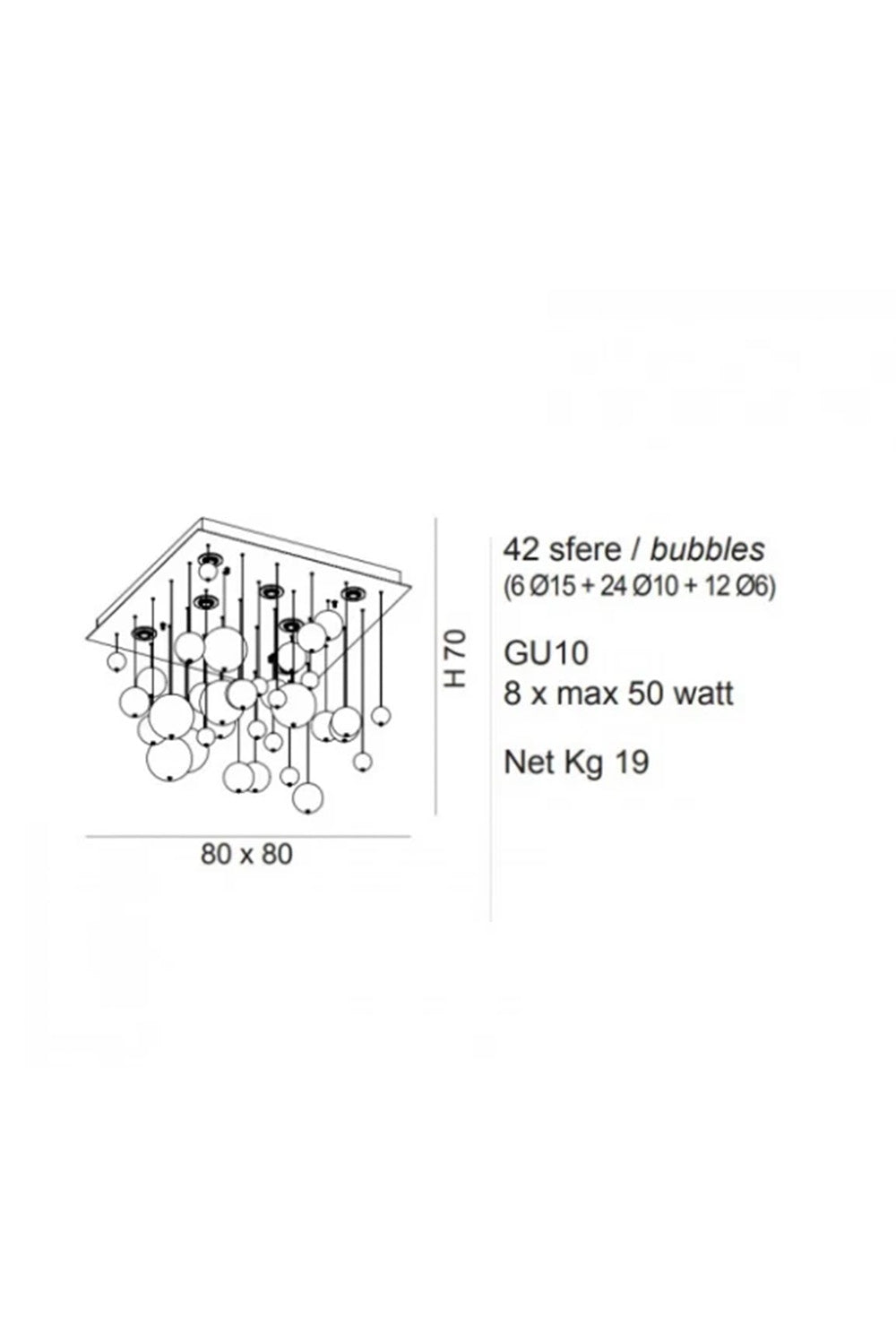Bolero Plafonyer 8l Kri̇stal-krom - 1
