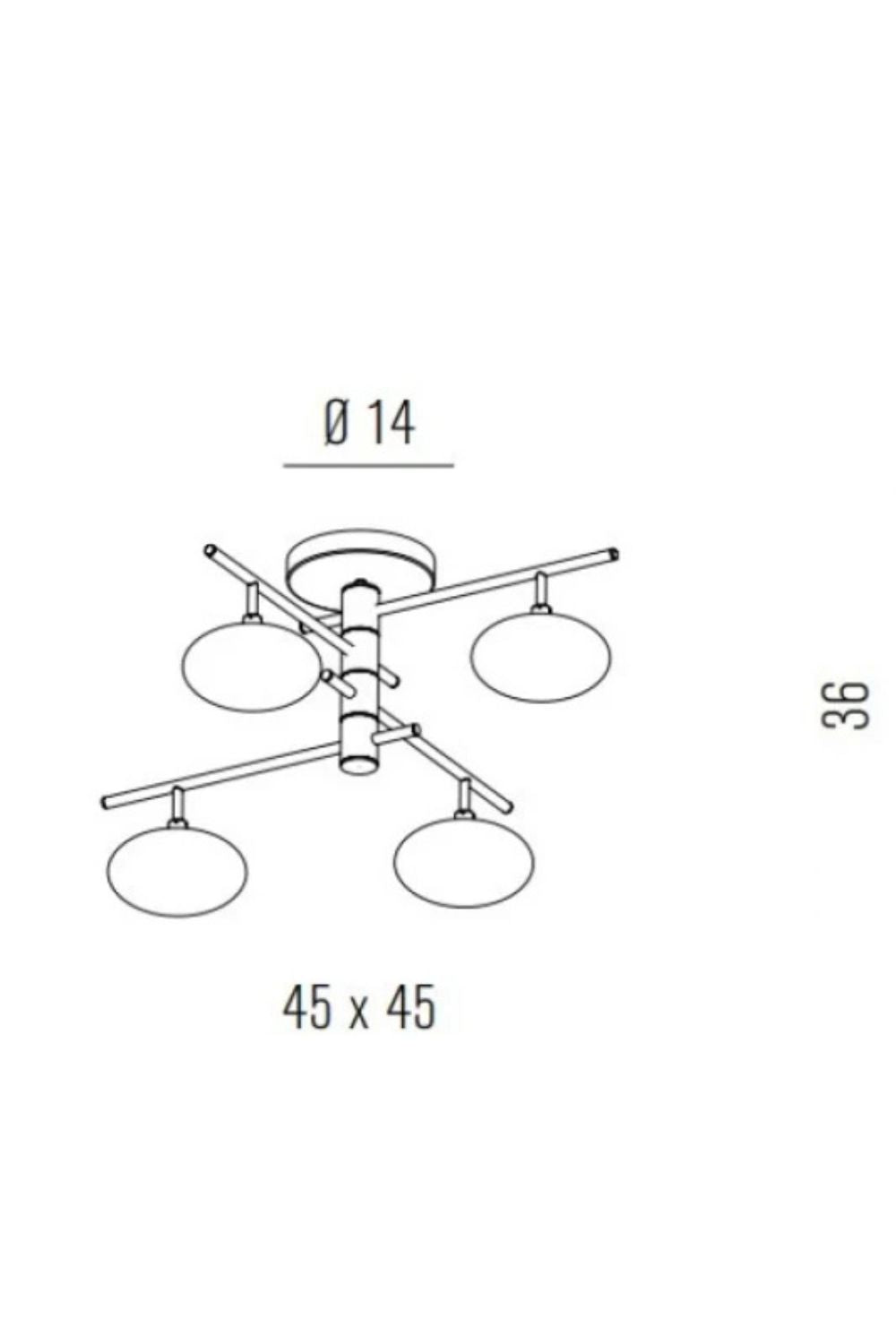Dolce Plafonyer Krom-kri̇stal - 2