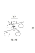 Dolce Plafonyer Krom-kri̇stal - 2