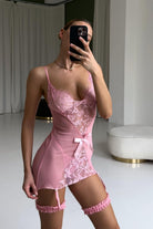 Novara Dantel Ve Tül Detaylı Babydoll - 4
