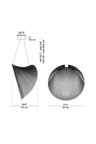 Illan 1L Sarkit Birch Ø80X50 Cm Led 32W 2700K Dali - 5