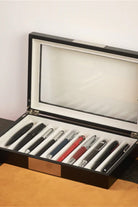 Ahşap Cam Kapaklı 10'lu Kalem Kutusu Venge - 3