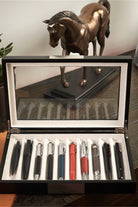 Ahşap Cam Kapaklı 10'lu Kalem Kutusu Venge - 5