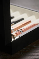 Ahşap Cam Kapaklı 10'lu Kalem Kutusu Venge - 6