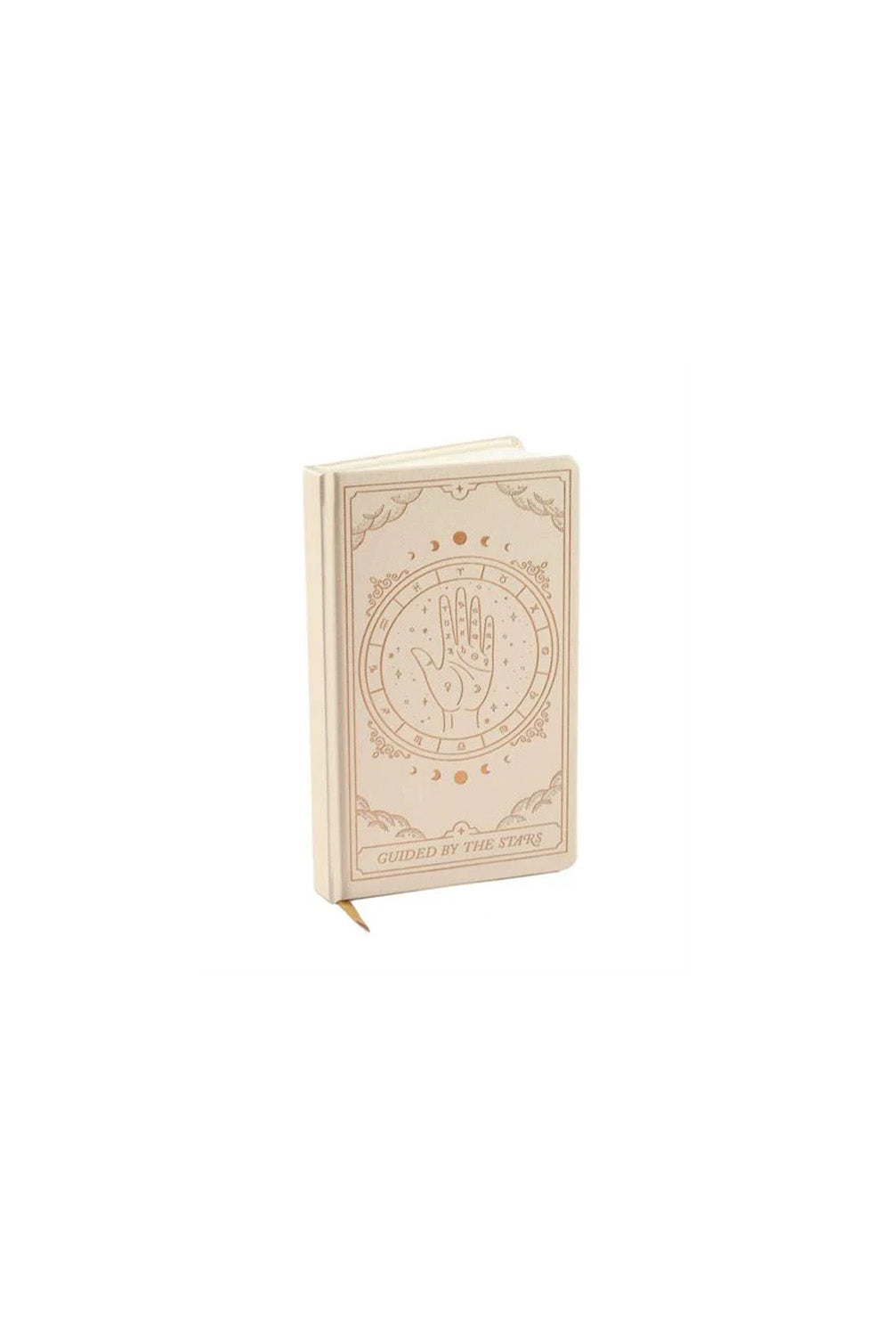 Bookcloth Hardcover Journal Off White Zodiac, Guided By The Stars Defter - 0