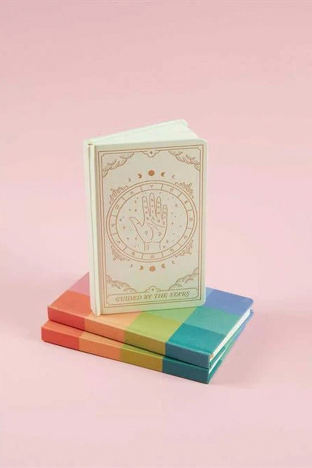 Bookcloth Hardcover Journal Off White Zodiac, Guided By The Stars Defter - 2