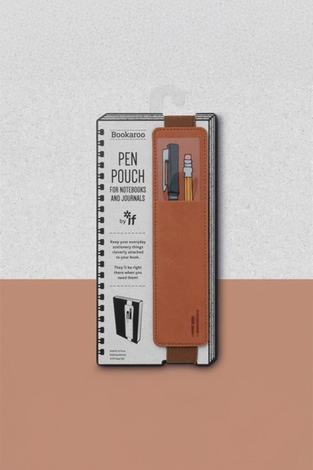 İF Bookaroo Pen Pouch Defter Üstü Kalemlik Brown Kahverengi - 2