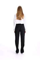 Gold Düğme Detaylı Şık Beyaz Gömlek - 4