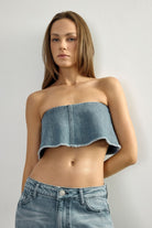 Blue Denim Crop - 1