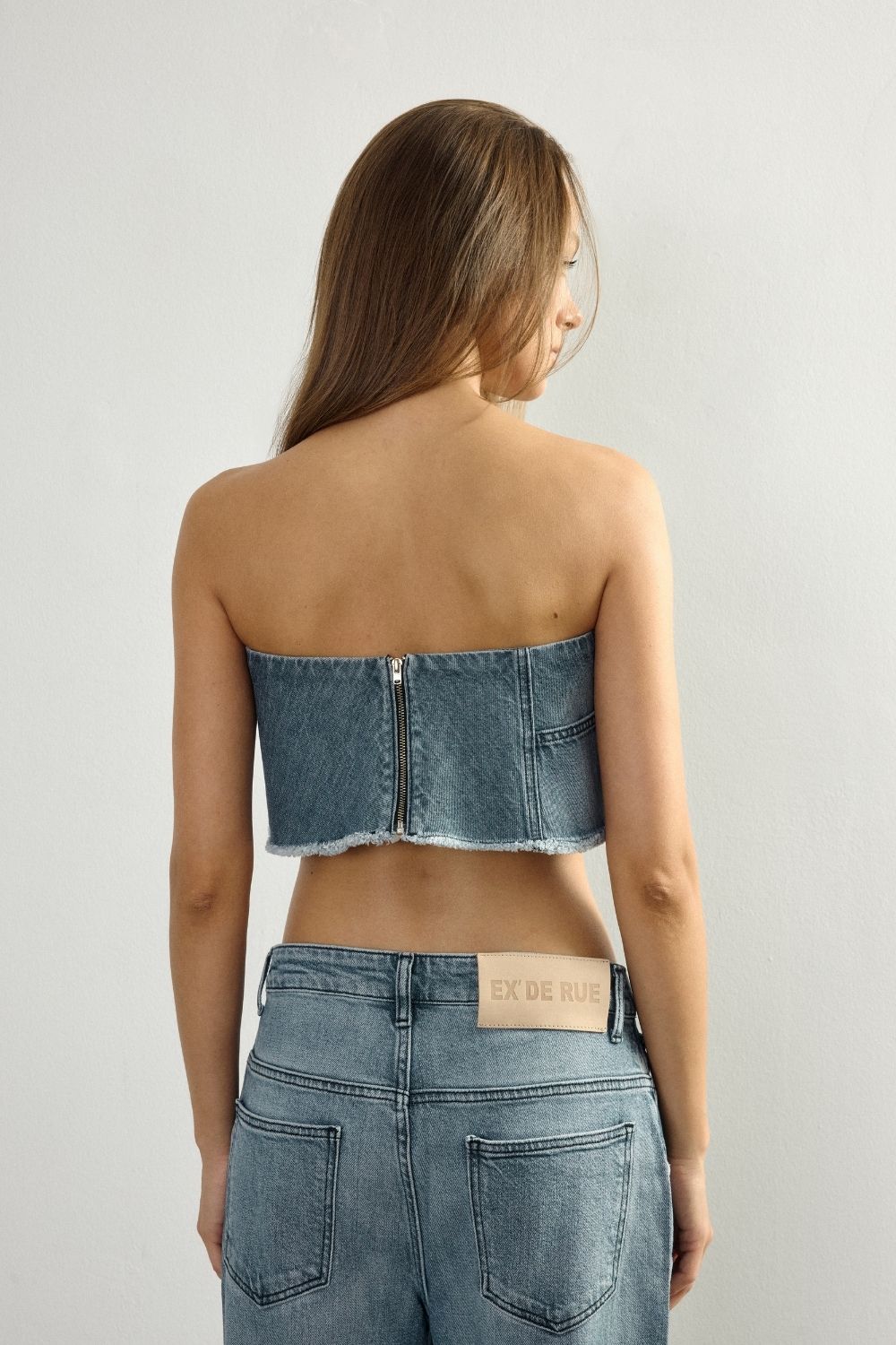 Blue Denim Crop - 6