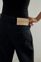 Black Denim Kimono Jean - 5