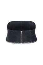 Black Denim Crop - 4