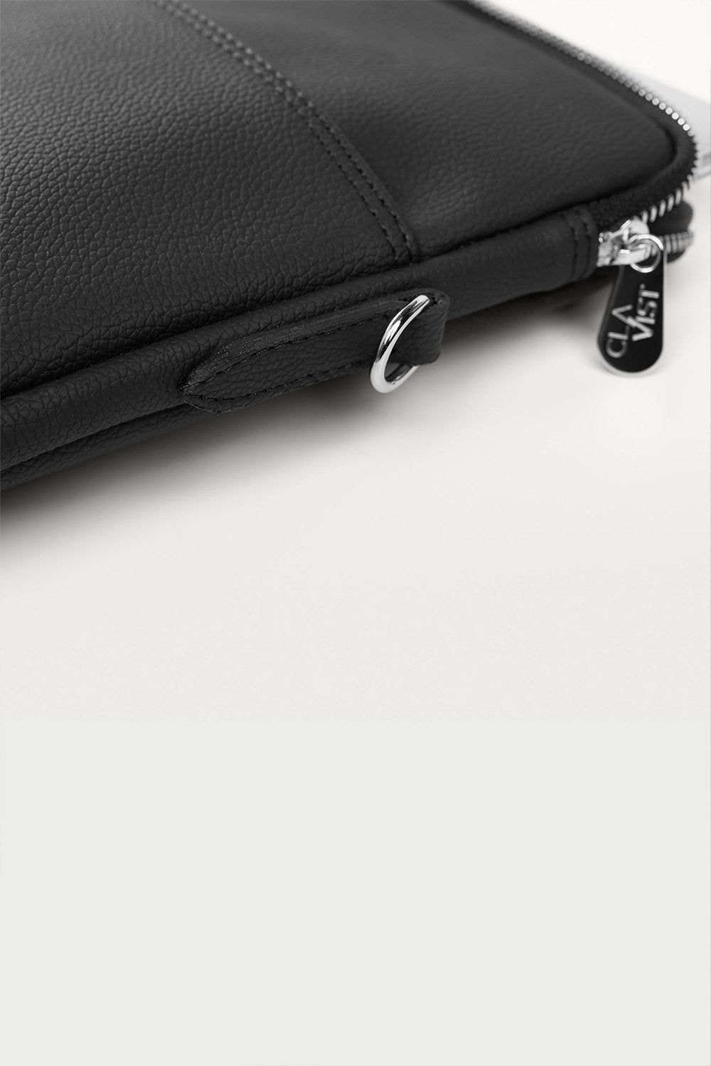 Vegan Deri Portföy Çanta Siyah - 6