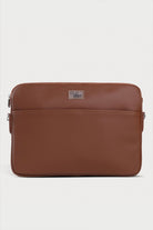 Vegan Deri Portföy Çanta  Kahverengi - 0