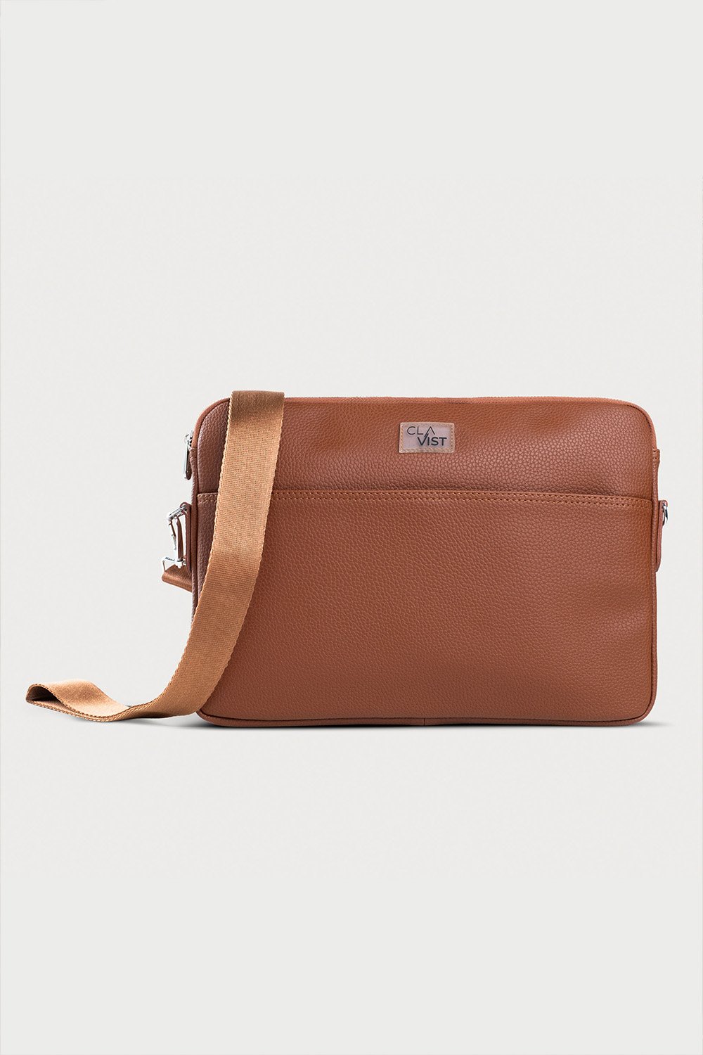 Vegan Deri Portföy Çanta  Kahverengi - 6