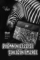 Zebra Desenli  Laptop & Macbook  & Ipad Kılıfı - 3