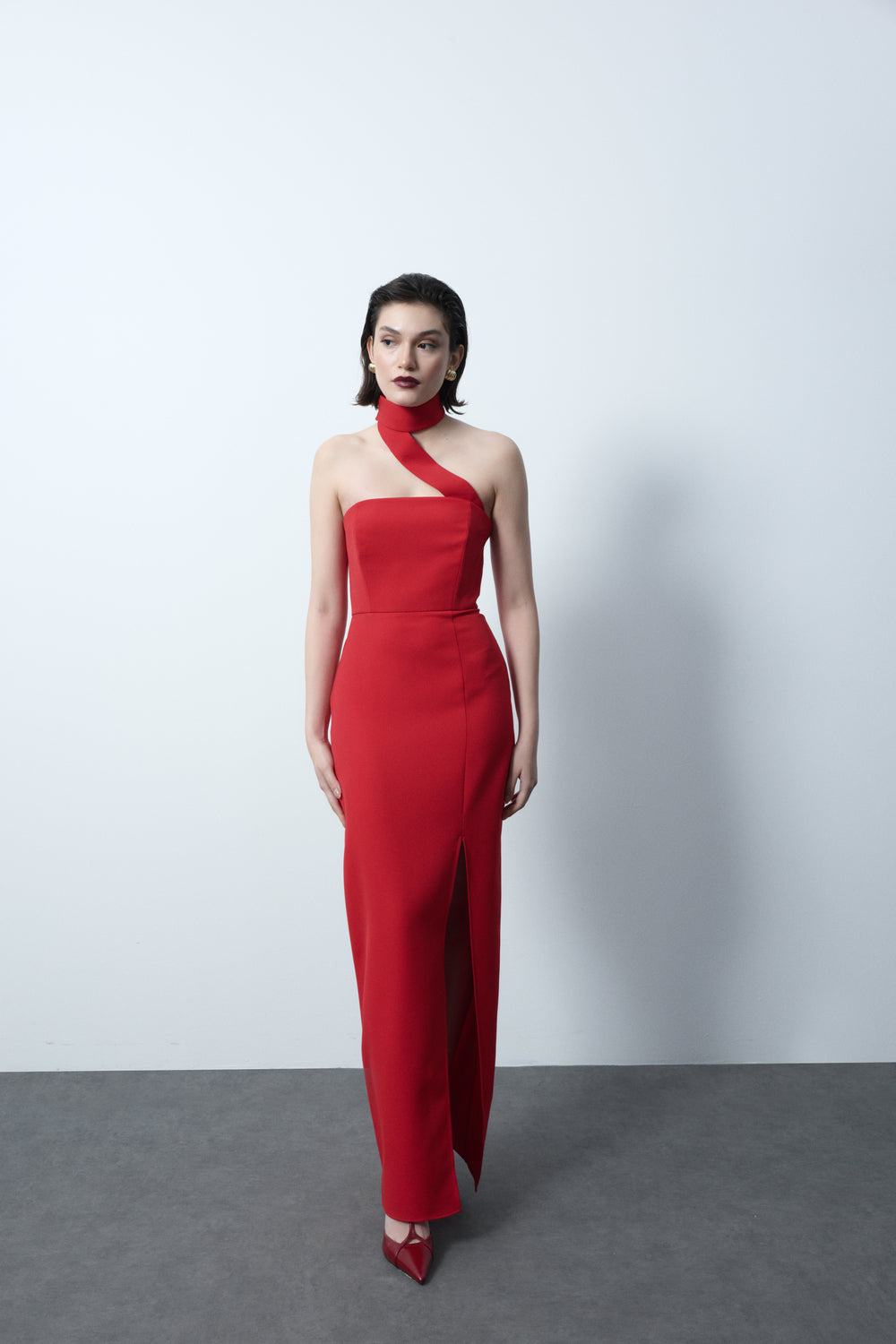 Caroline Red Dress - 2