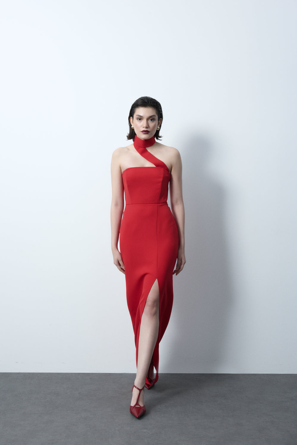Caroline Red Dress - 4