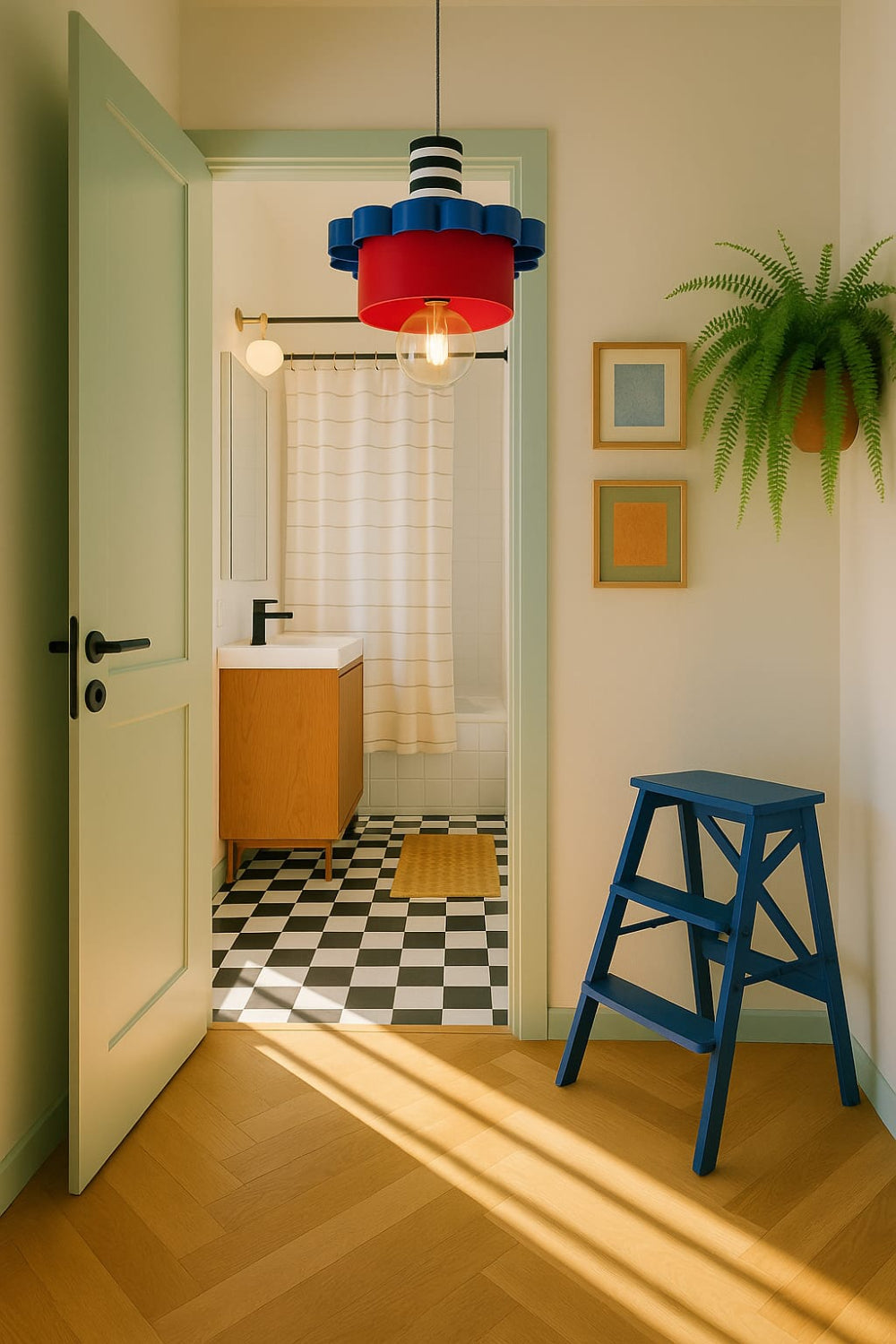 Sarkıt Lamba No.8 Çizgili Çok Renkli - 3