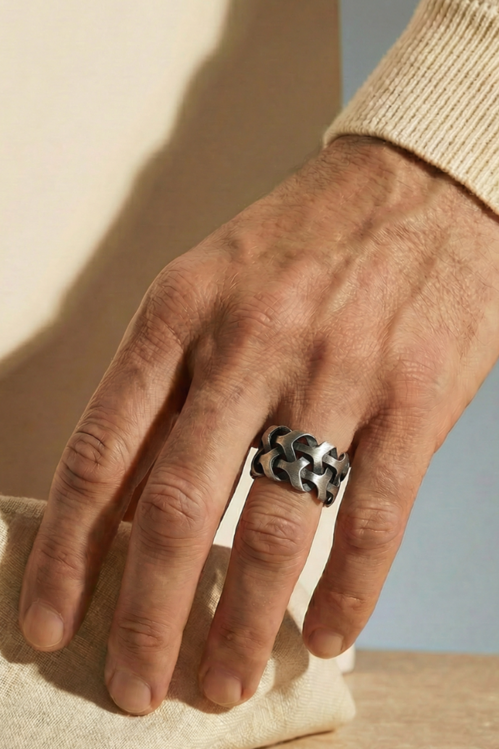 Rumi 925 Ayar Gümüş Yüzük - 6