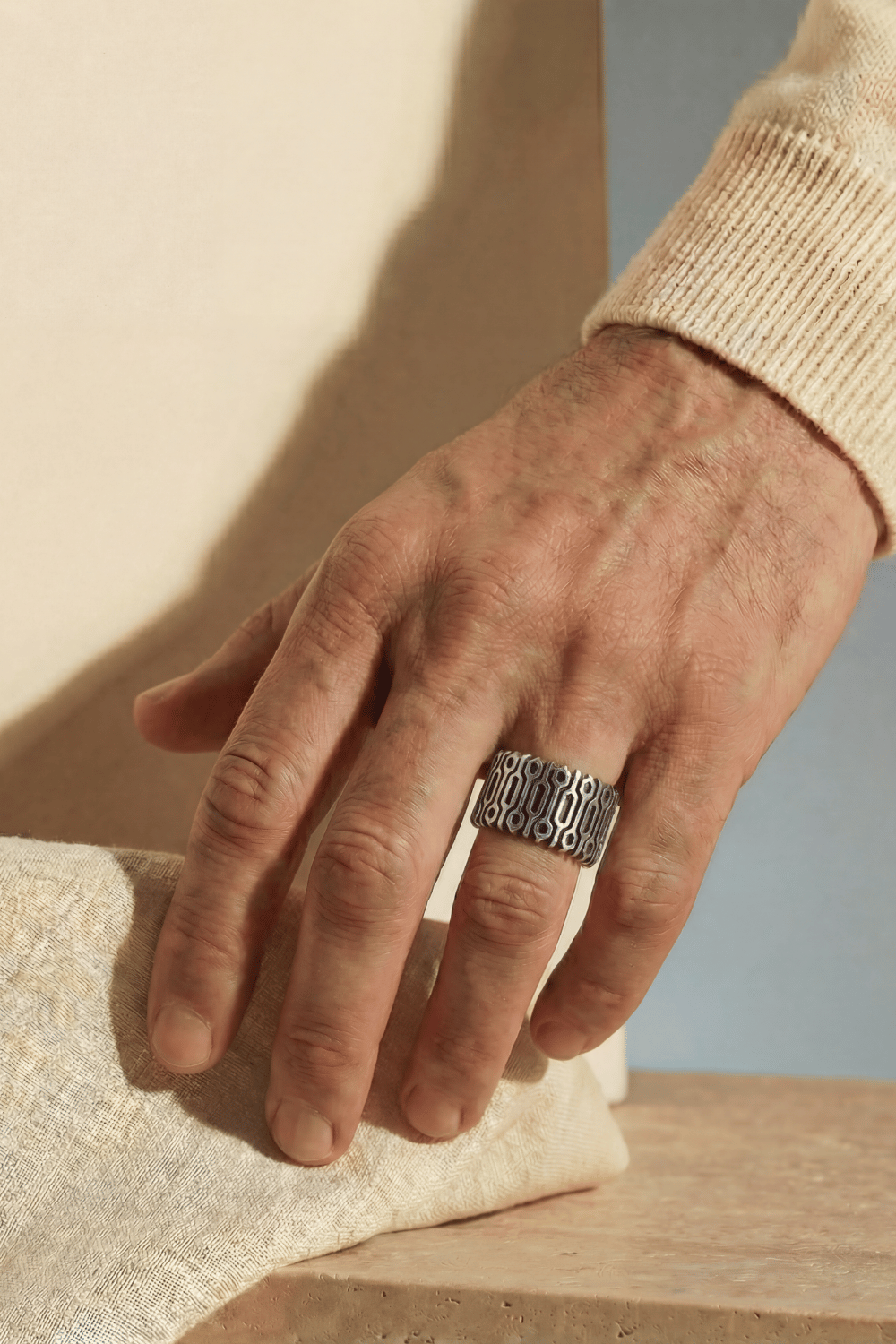 Pythagoras 925 Ayar Gümüş Yüzük - 6