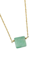 Lilian Yeşil Opal Taş Gümüş Kolye - 2