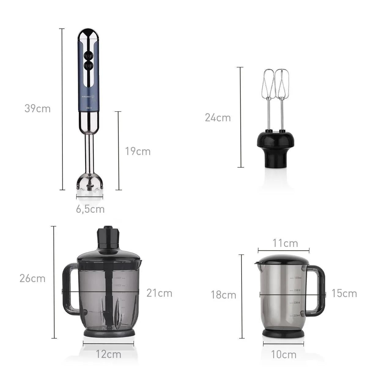A447-13 Mia Mega Azura/Krom Blender Set - 2