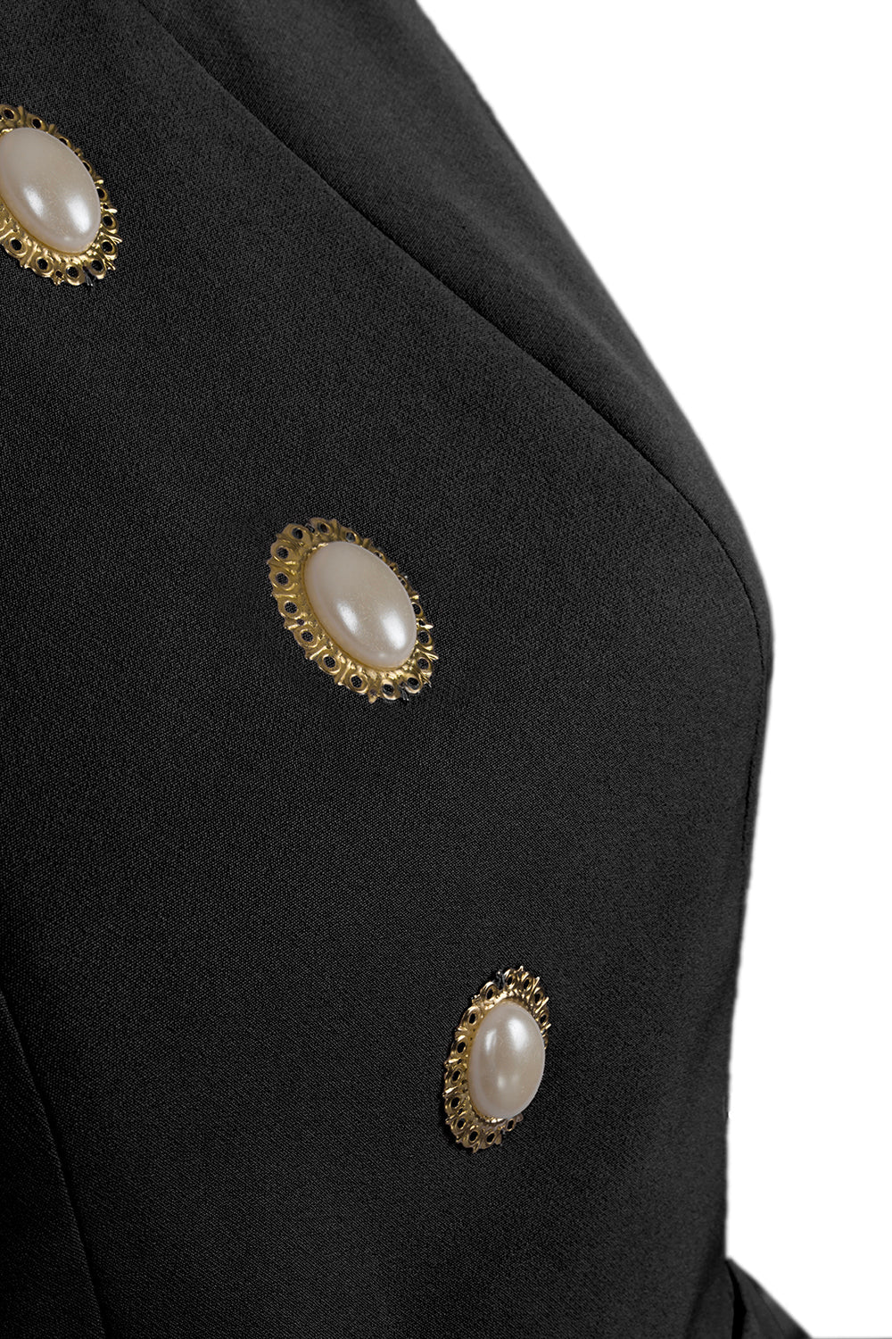 İnci Dress Sırt Dekolteli Siyah Mini Elbise - 4