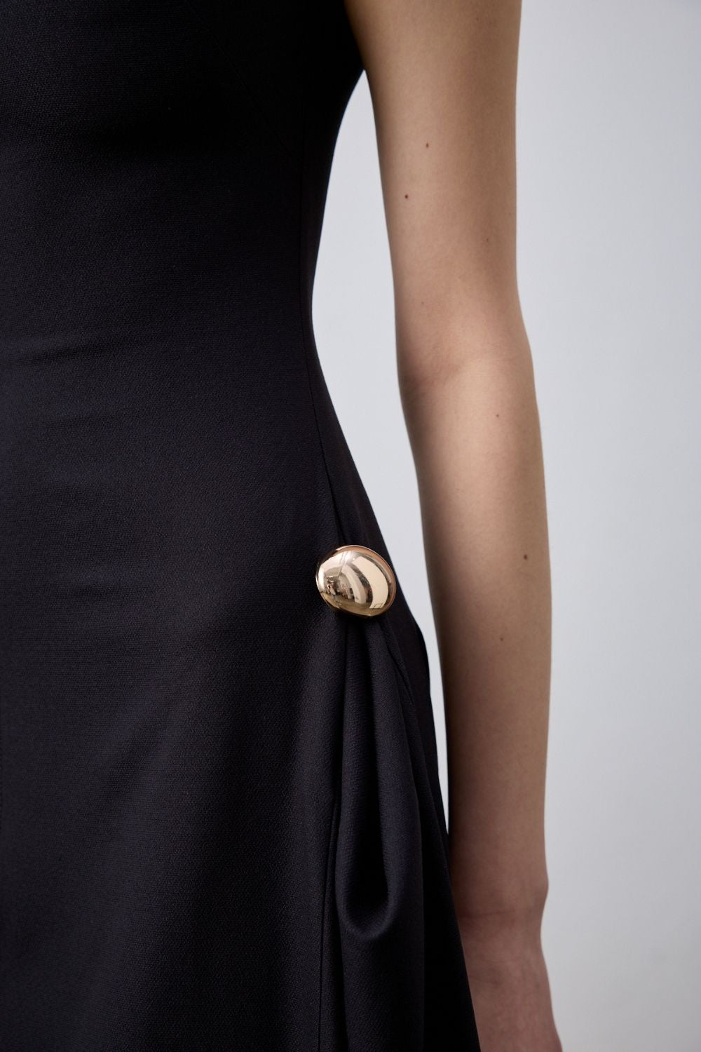 Jessie Tokalı Maxi Siyah Elbise - 2