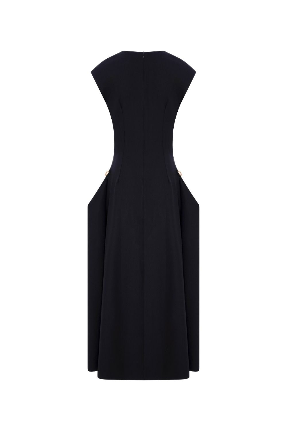 Jessie Tokalı Maxi Siyah Elbise - 4