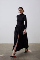 Serena Şalvar Elbise Siyah - 0