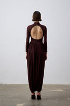 Serena Şalvar Elbise Kahverengi - 2