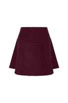 Tüvit Mini Etek Bordo - 1