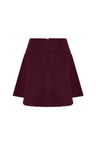 Tüvit Mini Etek Bordo - 2